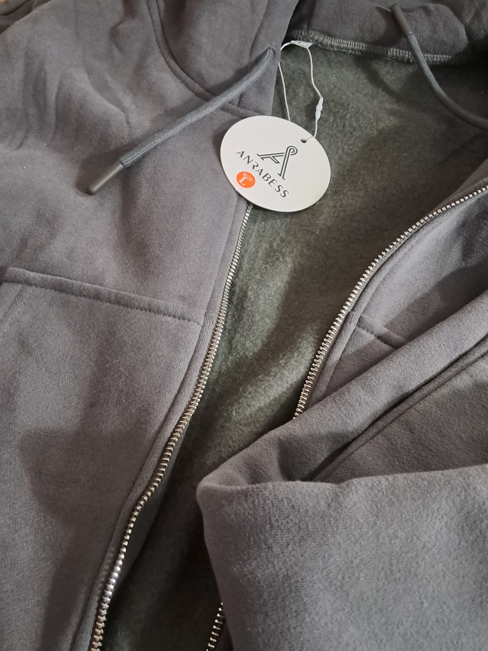 Wide Leg Drawstring Sweatpants - Gray - Picture 6 of 14